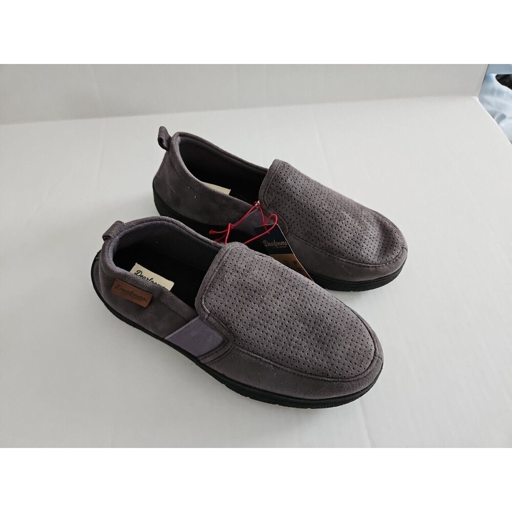 7-8 (S) Men's Cozy Comfort Perforated Microsuede Slipper Gel Memory Foam #4599